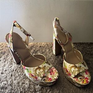 ALDO Floral Platform Heels